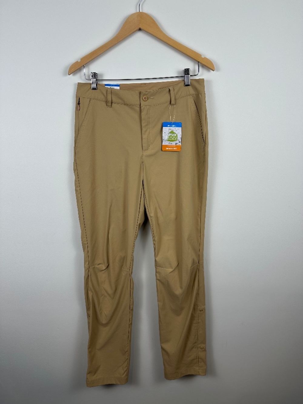 Columbia Leslie Falls II Omni-Shield Hiking Pants Tan Size 8 Regular NWT